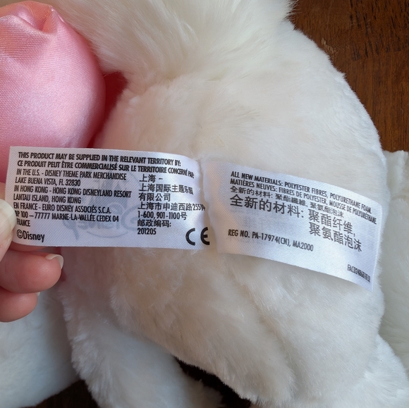 Disney Aristocats Marie Plush Toy with Pink Bow Cute Stuffed Animal Used - Picture 4 of 10